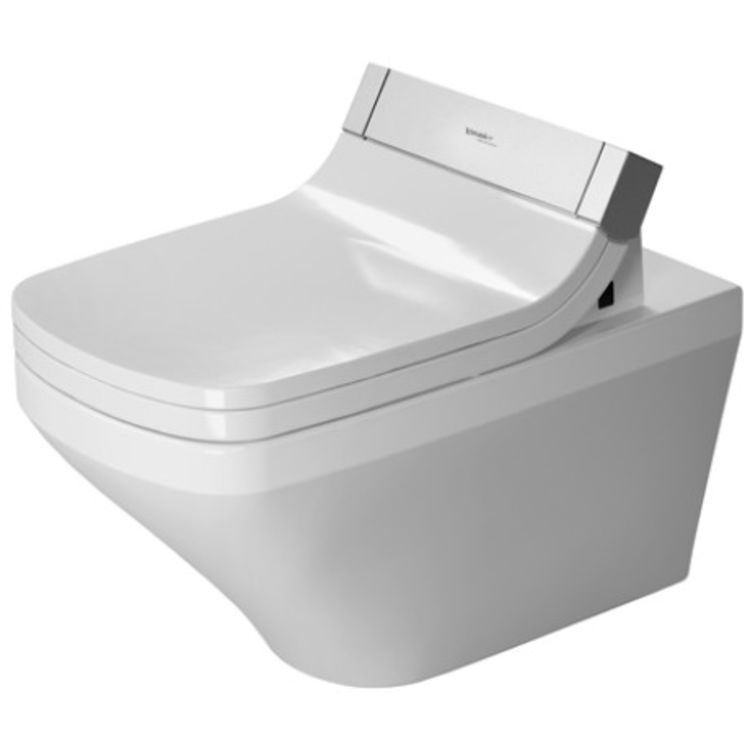 Duravit 2537590092 DuraStyle 24 3/8" Dual Flush One-Piece Wall Mounted Elongated Toilet - White