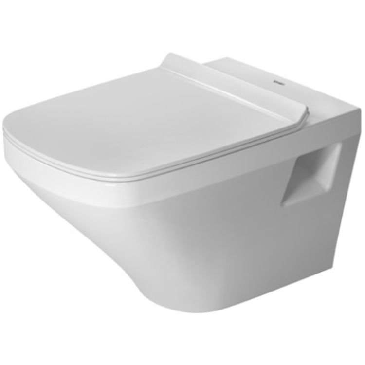 Duravit 2538092092 DuraStyle 21 1/4" Dual Flush One-Piece Wall Mounted Rimless Elongated Toilet - White