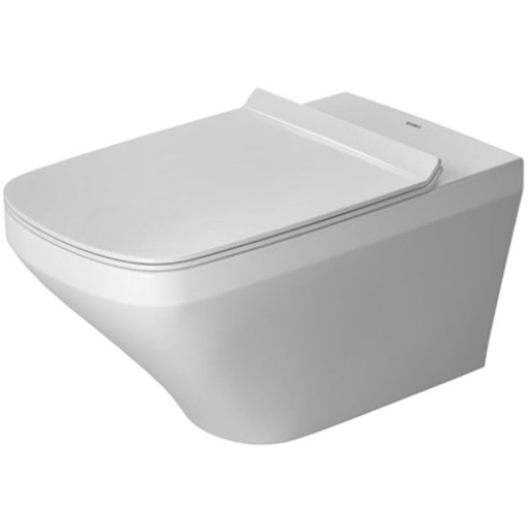 Duravit 2542092092 DuraStyle Dual Flush One-Piece Wall Mounted Rimless Elongated Toilet - White