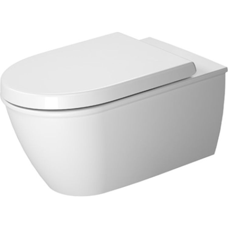 Duravit ME by Starck 24in Dual Flush One-Piece Floor Mounted Rimless Elongated Toilet, With Hygiene Glaze Technology, White - 2544092092 