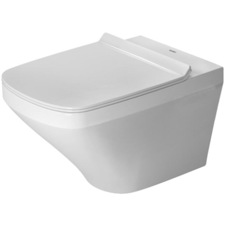 Duravit 2551092092 DuraStyle Dual Flush One-Piece Wall Mounted Rimless Elongated Toilet with Durafix - White