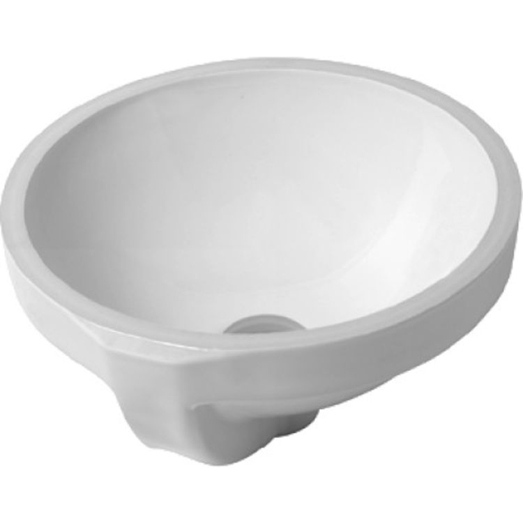 Duravit 03193200001 Architec 14 1/4" Undermount Vanity Bathroom Sink with Overflow 