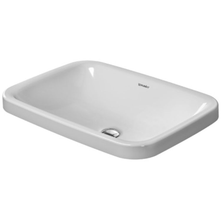 Duravit 03726000001 DuraStyle 23 5/8" Drop In Bathroom Sink without Overflow and Tap Platform 