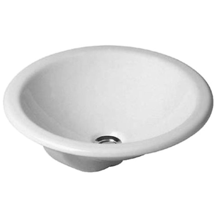 Duravit 04684700001 Architec 18 1/2" Undermount Vanity Bathroom Sink with Overflow 