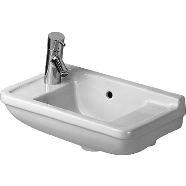 Duravit 07515000001 Starck 3 19 3/4" Wall Mount Bathroom Sink with Overflow and Tap Platform 