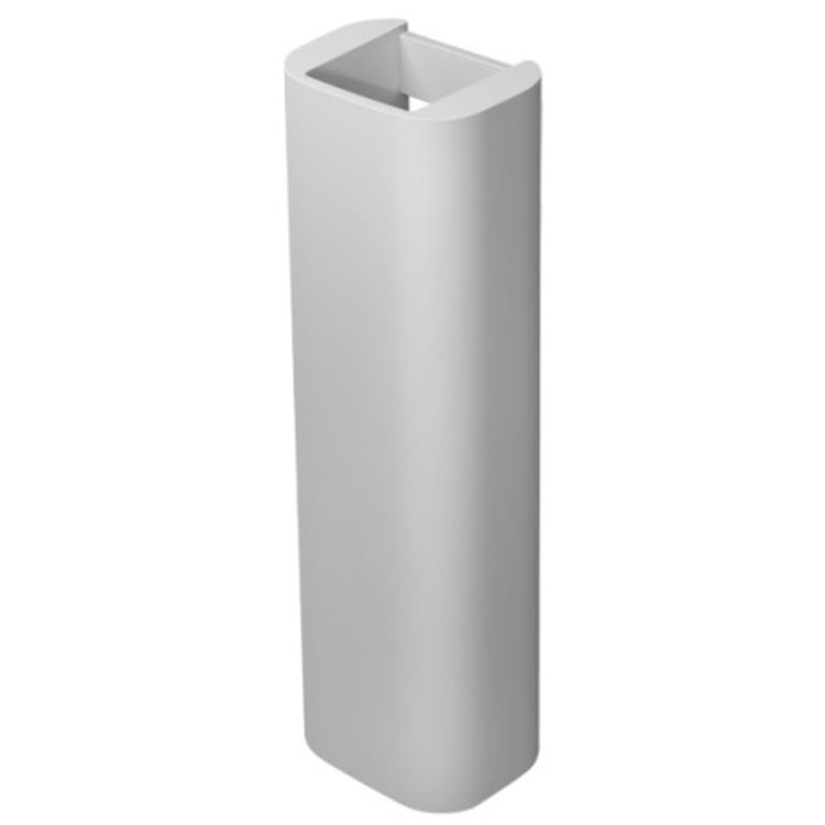 Duravit 08582700001 Happy D.2 Ceramic Pedestal for Bathroom Sink 231680, 231665 and 231660 in White 