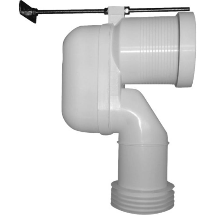 Duravit 8990250000 Vario Connecting Bend for Vertical Outlet