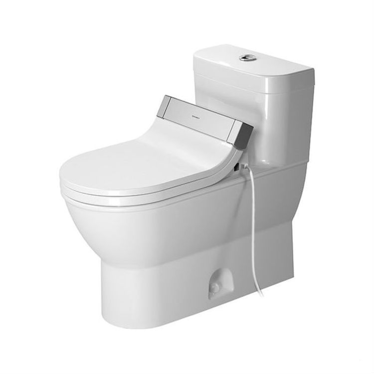 Duravit 2123010005 Darling New Single Flush One-Piece Back-to-Wall Floor Mounted Elongated Toilet - White