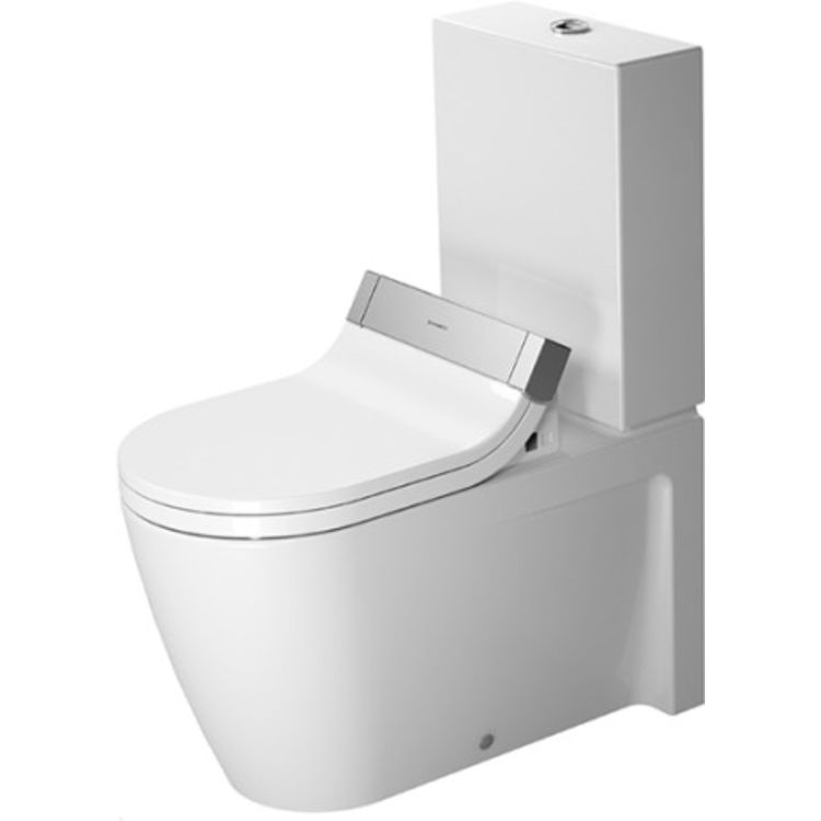 Duravit 2129590092 Starck 2 28 3/8" Dual Flush Two-Piece Floor Mounted Close Coupled Elongated Toilet - White