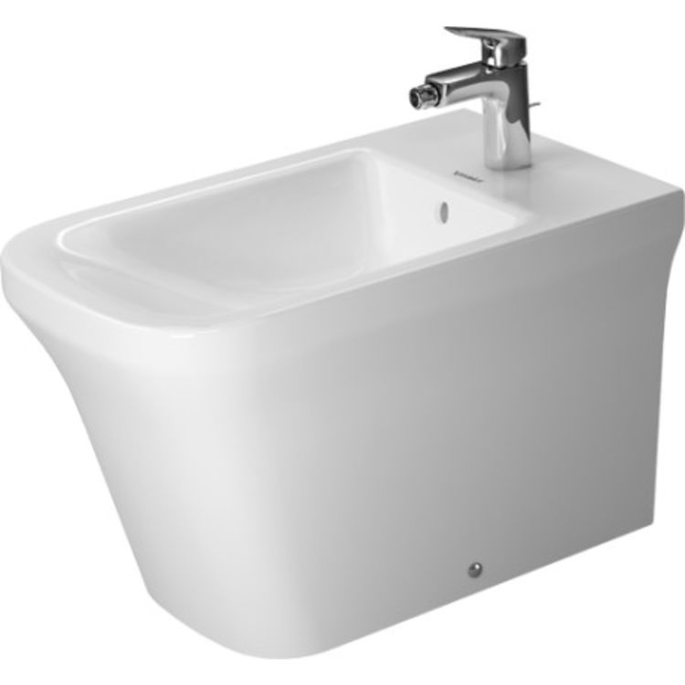 Duravit 22731000001 P3 Comforts 25 5/8" Single Hole Floor Standing Bidet in White Finish 