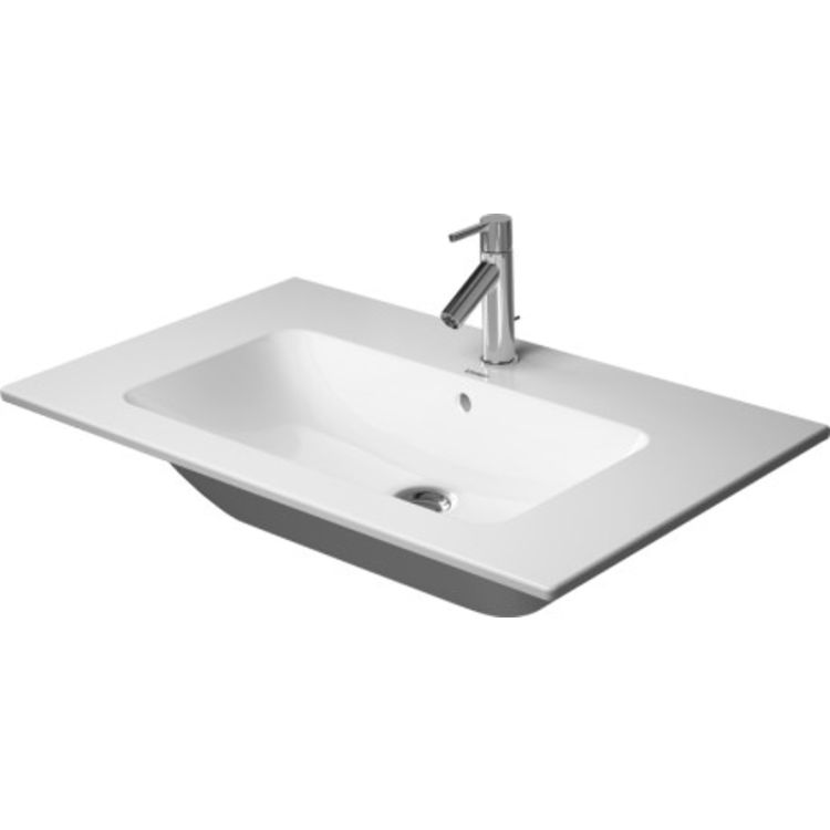 Duravit 23368300001 ME by Starck 32 5/8" Wall Mount Bathroom Sink with Overflow and Tap Platform 