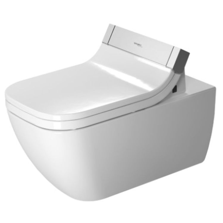 Duravit ME by Starck 24in Dual Flush One-Piece Floor Mounted Rimless Elongated Toilet, With Hygiene Glaze Technology, White - 25505900921