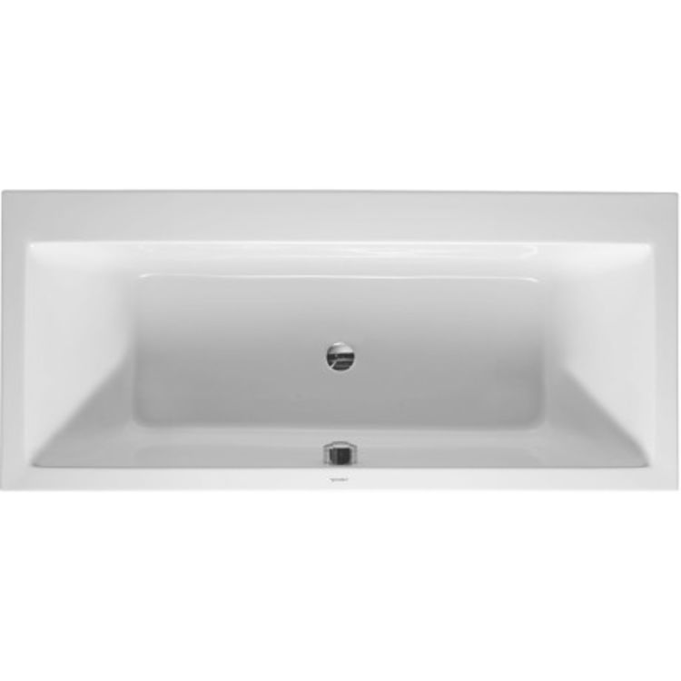 Duravit 700135000000090 Vero 70 7/8" Drop-In Acrylic Soaking Bathtub with Two Backrest Slope