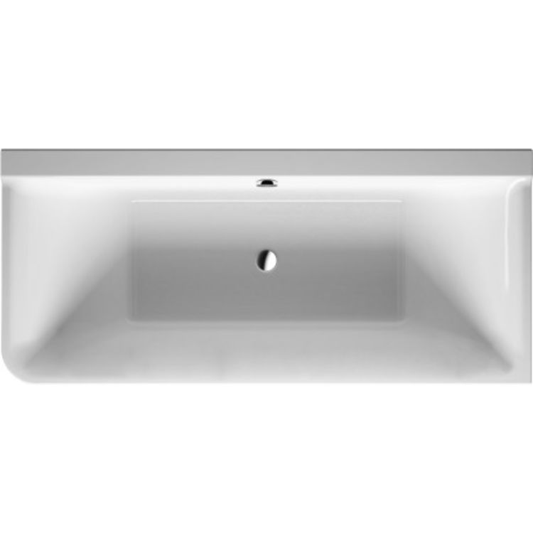 Duravit 700380000000090 P3 Comfort 70 7/8" Corner Right Acrylic Soaking Bathtub with Two Backrest Slopes