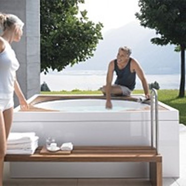 Duravit 701024000000000 Blue Moon Acrylic Panel for Free Standing Bathtub in White