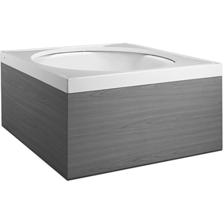 Duravit BM875002424 Blue Moon 54 7/8" Free Standing Furniture Panel for Bathtub - Macassar Real Wood Veneer