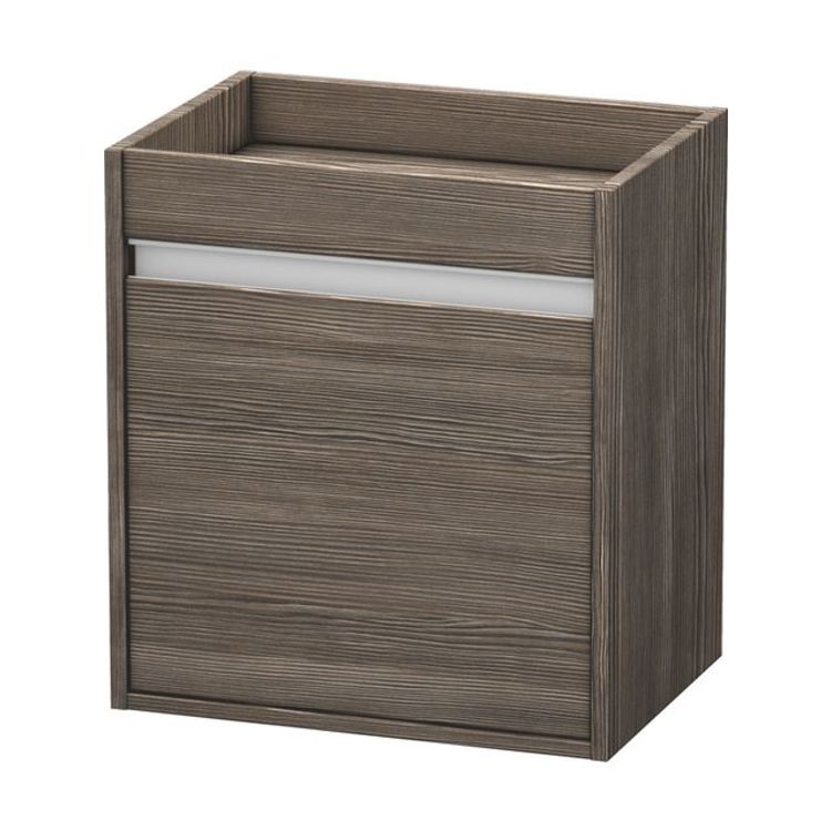 Duravit KT2528R5151 Ketho 21 5/8" Floor Mount Low Linen Cabinet with One Glass Shelf - Pine Terra (Decor)
