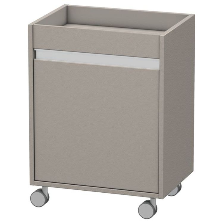 Duravit KT2530R1414 Ketho 26 3/8" Free Standing Mobile Storage Cabinet with One Glass Shelf - Terra (Decor)