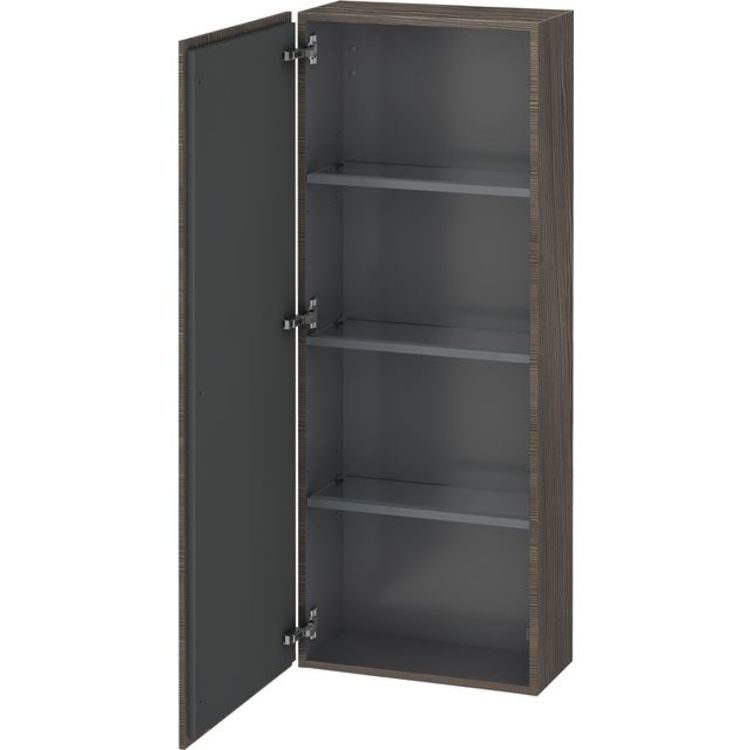 Duravit LC1169L5151 L Cube 19 5/8" Wall Mount Semi-Tall Linen Cabinet with One Door - Pine Terra (Decor)