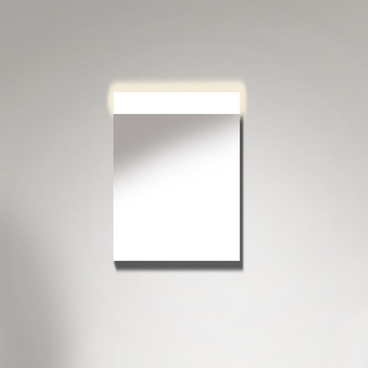 Duravit VE726700000 Vero 23 5/8" Rectangular Frameless Mirror with Lighting