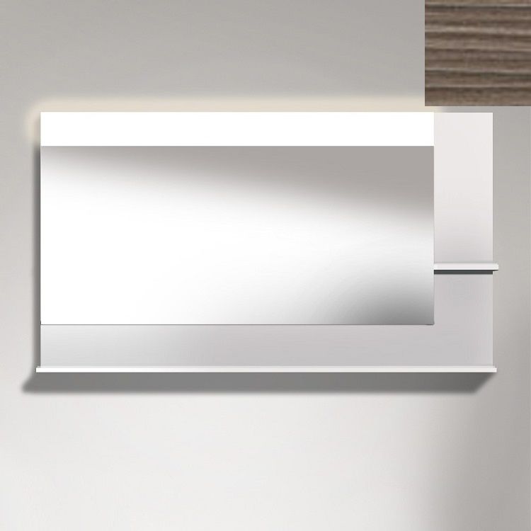 Duravit VE732405151 Vero 55 1/8" Rectangular Frameless Mirror with Shelves to Right Side and Below - Pine Terra (Decor)
