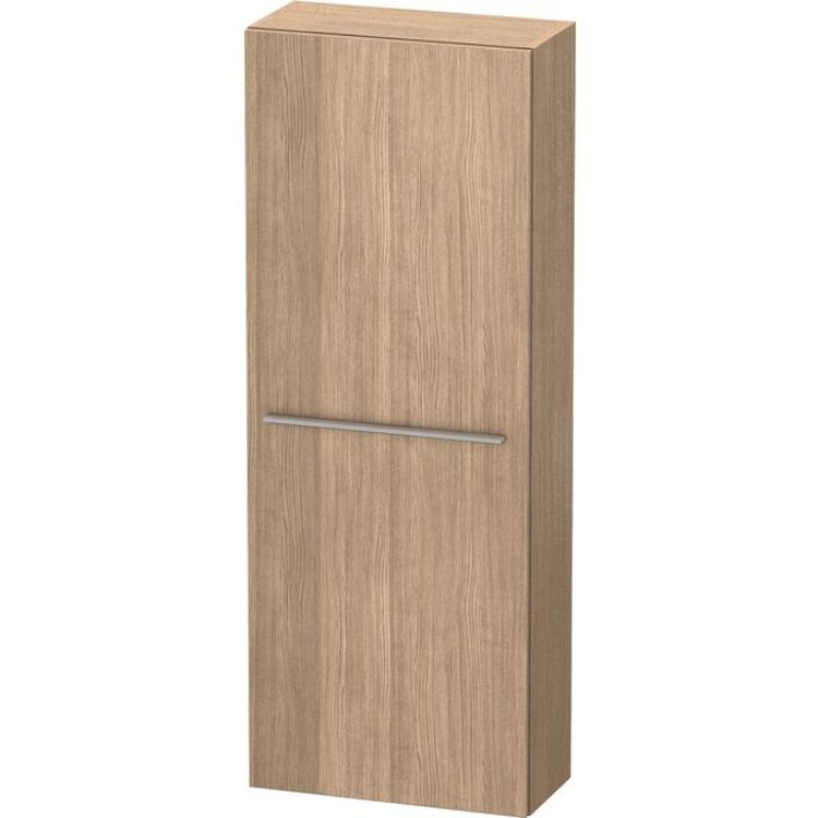 Duravit XL1154L5252 X-Large 19 5/8" Wall Mount Semi-Tall Linen Cabinet with Four Glass Shelves - European Oak (Decor)