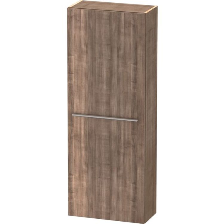 Duravit XL1154L7373 X-Large 19 5/8" Wall Mount Semi-Tall Linen Cabinet with Four Glass Shelves - Ticino Cherry Tree (Decor)
