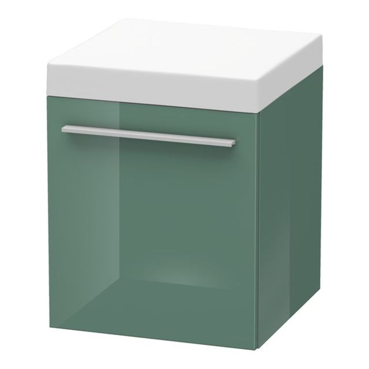 Duravit XL270400303 X-Large 20 1/8" Free Standing Mobile Storage Cabinet with One Drawer - Jade High Gloss Lacquer