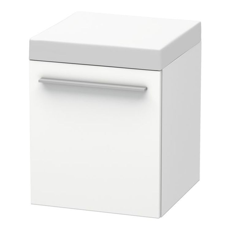 Duravit XL270401818 X-Large 20 1/8" Free Standing Mobile Storage Cabinet with One Drawer - White Matte