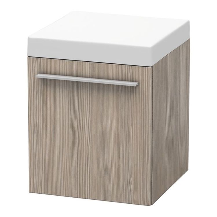 Duravit XL270403131 X-Large 20 1/8" Free Standing Mobile Storage Cabinet with One Drawer - Pine Silver (Decor)