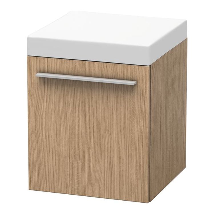Duravit XL270405252 X-Large 20 1/8" Free Standing Mobile Storage Cabinet with One Drawer - European Oak (Decor)
