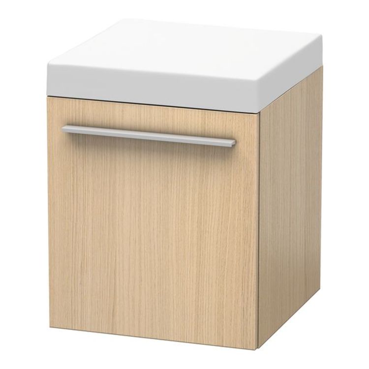 Duravit XL270407171 X-Large 20 1/8" Free Standing Mobile Storage Cabinet with One Drawer - Mediterranean Oak (Real Wood Veneer)
