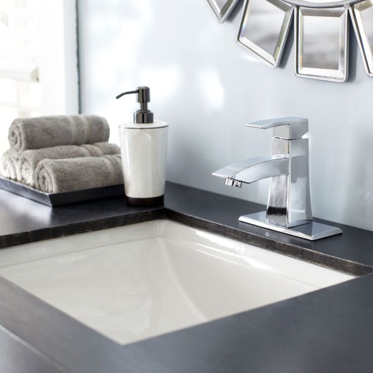 Gerber Logan Square 20-1/2" x 17-1/8" Rectangular White Undermount Bathroom Sink with Curved Basin, Front Overflow, ADA, Less Drain - 12-760