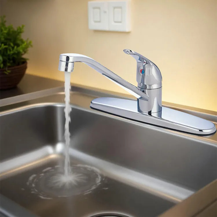 B&K 222-403H 2 HANDLE CRYSTAL KITCHEN FAUCET W/OUT SPRAY