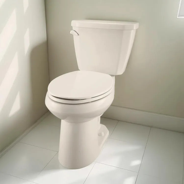 Bemis Affinity Elongated Toilet Seat, iLumaLight, STA-TITE, Super Grip Bumpers, Almond - 1200E3NL-146