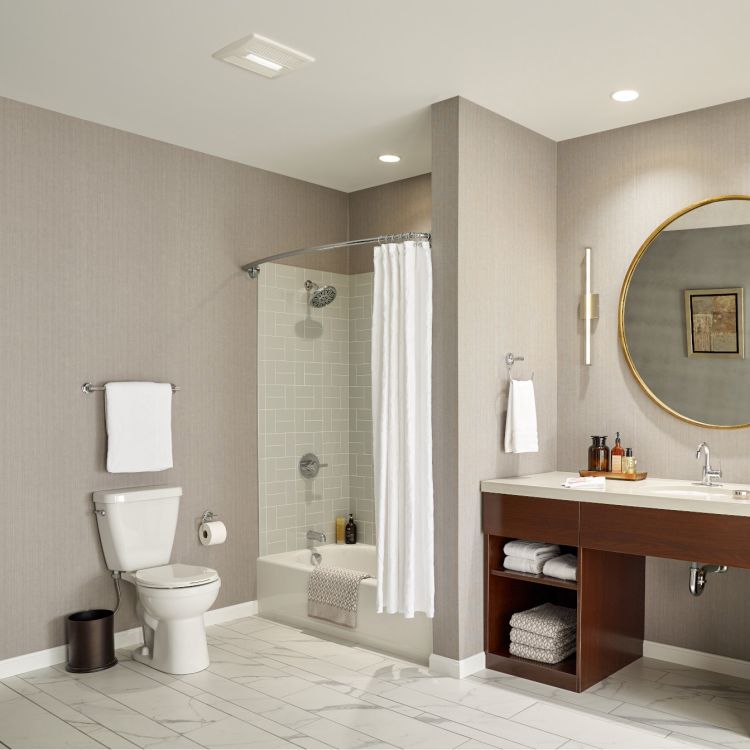 Broan-NuTone Flex Series Bathroom Exhaust Fan with Light, 110 CFM - AE110L