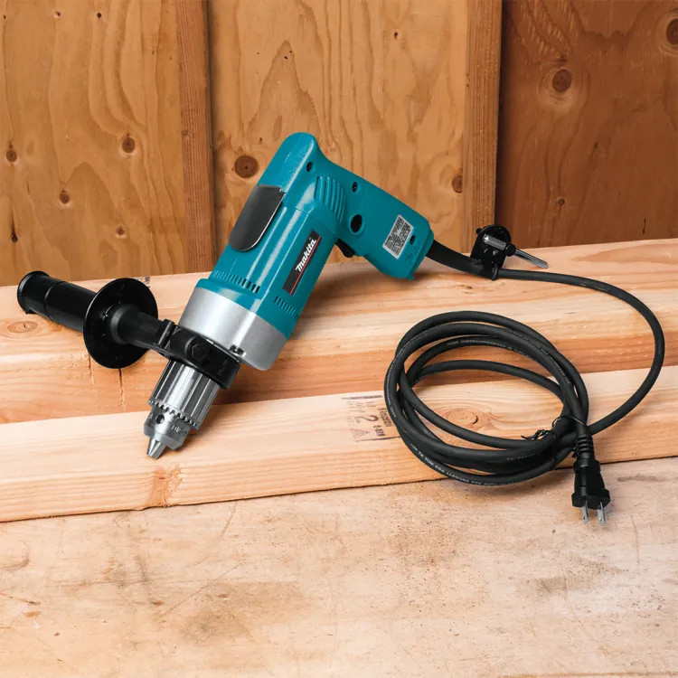 Makita 1/2" Corded Drill with Chuck and Key, 6.9 AMP Motor, 0-550 RPM Variable Speed - 6302H 