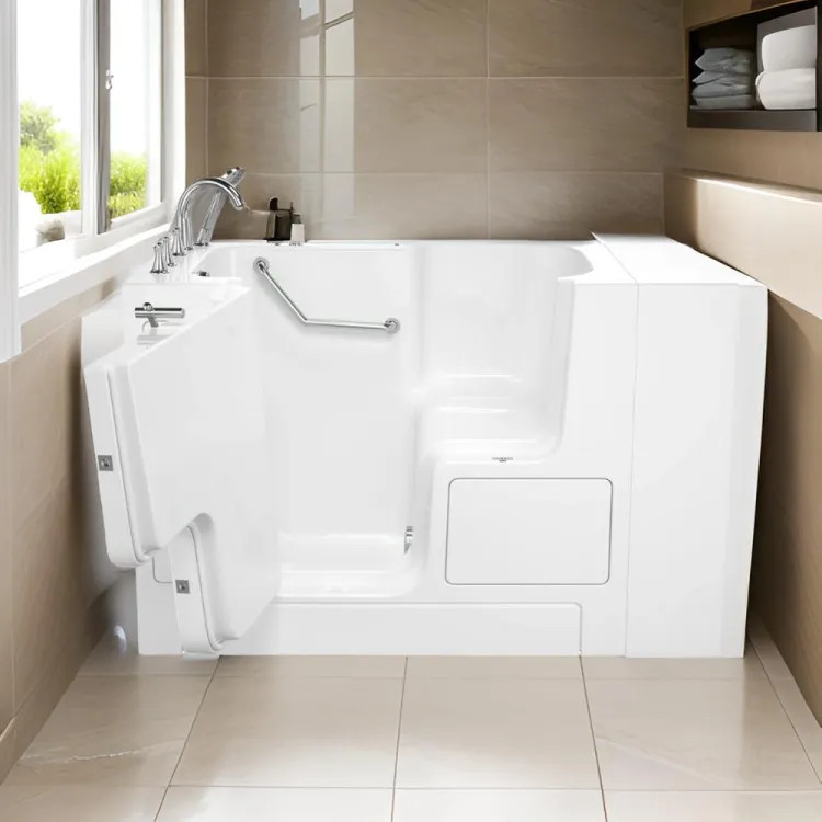 American Standard 3252OD.709.SL.W-PC Gelcoat Value 32" x 52" Outward Opening Door Walk-In Tub, Left Door and Drain, White