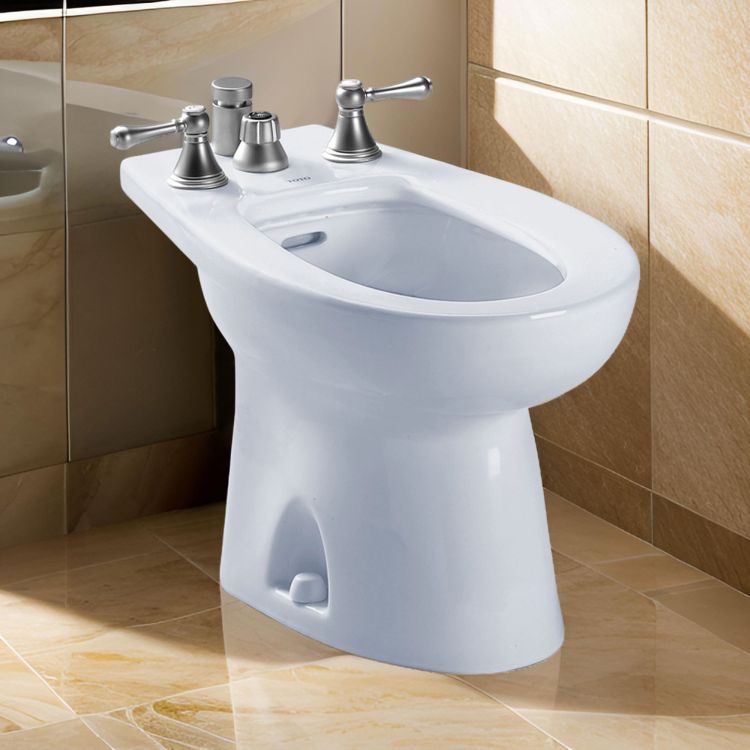 Toto BT500B Cotton White Piedmont Bidet, Vertical Spray
