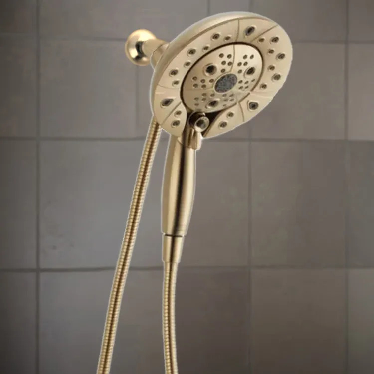 Brizo Essential Multi-Function Hydrati 2-in-1 Shower, MagneDock, WaterSense, 1.75 GPM, Brilliance Luxe Gold - 86220-GL
