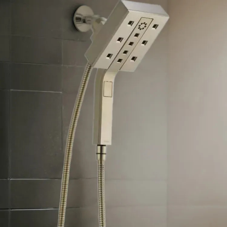 Brizo Essential Hydrati 2-in-1 Multi-Function Shower, MagneDock, H2Okinetic, 1.75 GPM, Brilliance Brushed Nickel - 86280-BN