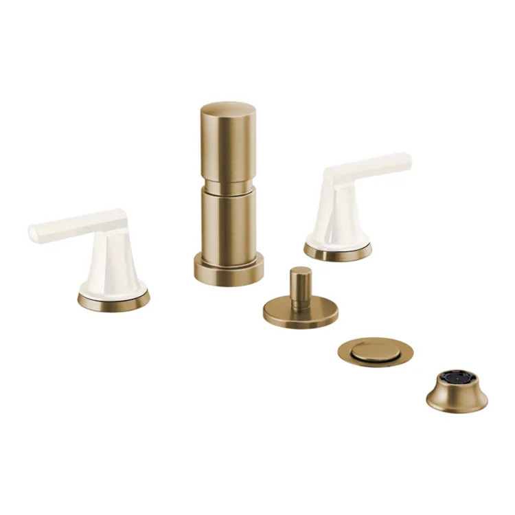 Brizo Levoir Bidet Faucet, Less Handles, Brilliance Luxe Gold - 68498-GLLHP