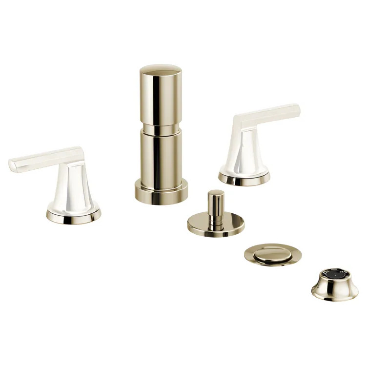 Brizo Levoir Bidet Faucet, Less Handles, Brilliance Polished Nickel - 68498-PNLHP