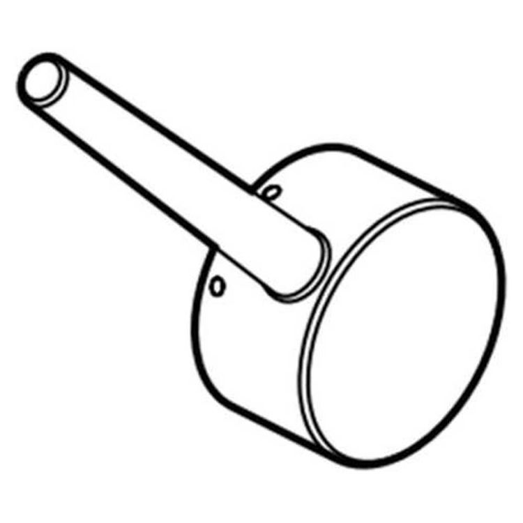 Delta Trinsic Pro Arctic Stainless Handle, Screw, and Button for 9659-DST Single-Handle Pull-Down Spring Kitchen Faucet, Lever Handle, ADA - RP92378AR