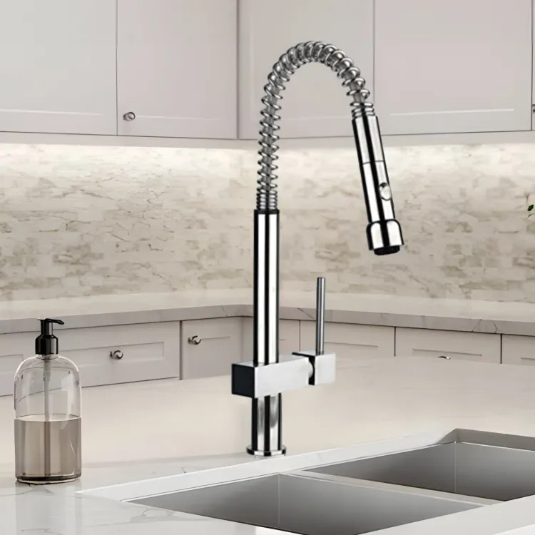 Elkay Avado Single Handle Kitchen Faucet w/ Semi-Professional Spout, Lead-Free, Chrome - LKLFAV2031CR