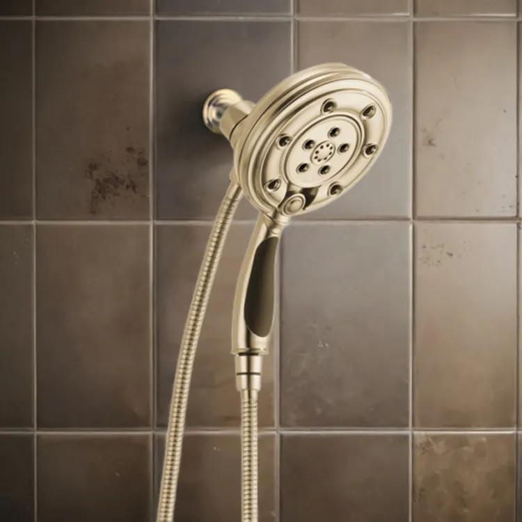 Brizo Essential Multi-Function Hydrati 2-in-1 Shower, Traditional, MagneDock, 2.5 GPM, Brilliance Luxe Gold - 86200-GL-2.5