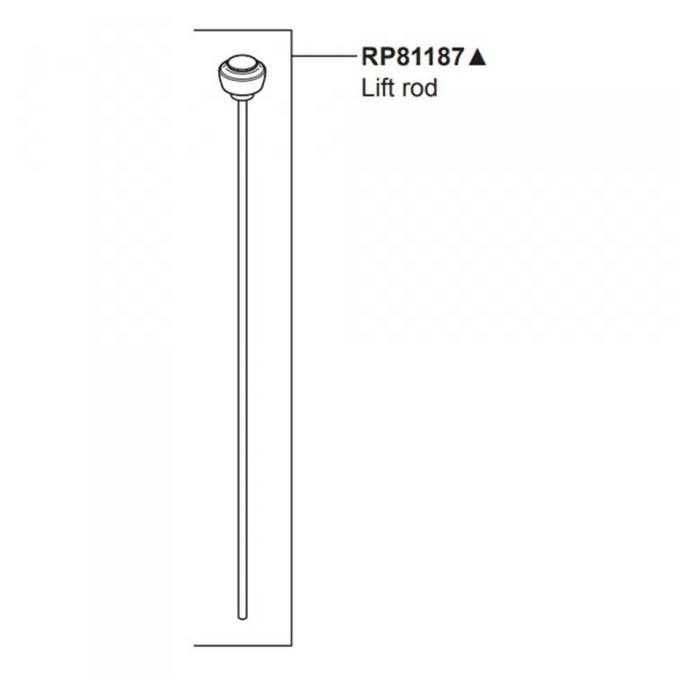 Brizo RP81187GL Rook Lift Rod - Luxe Gold