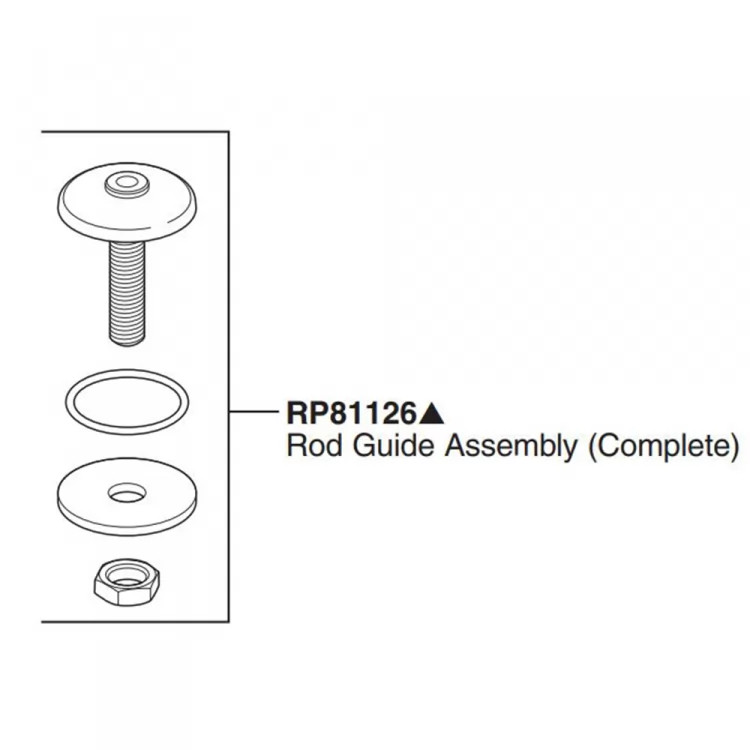Brizo RP81126GL Rook Rod Guide Assembly - Luxe Gold 