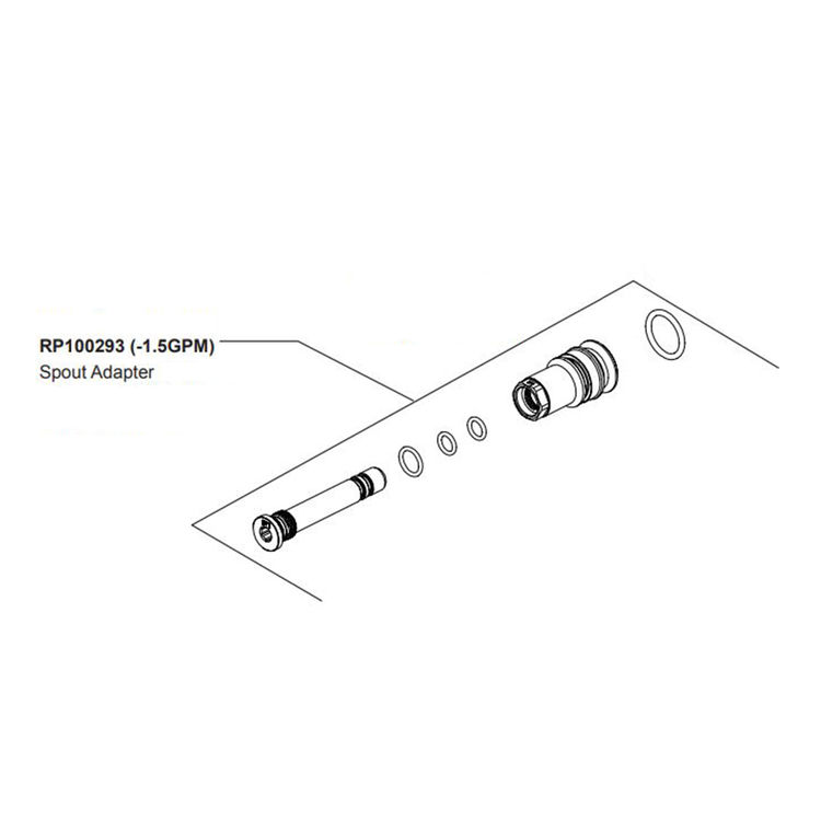 Brizo RP100293 Spout Adapter - 1.5 GPM