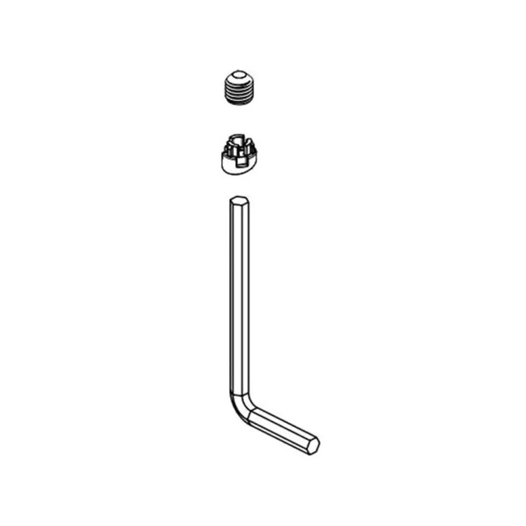 Delta Trinsic Stainless Set Screw and Button for T5759-SSWL Contemporary Wall-Mount Tub Filler - RP100455SS